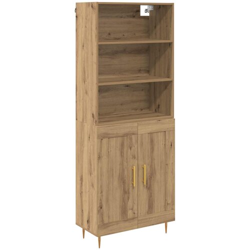  Highboard Umjetnički hrast 69,5 x 34 x 180 cm Konstruirano drvo Slike