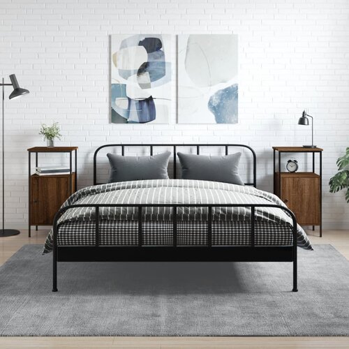 VidaXL Noćni ormarići 2 kom boja hrasta 41x31x80 cm konstruirano drvo Slike