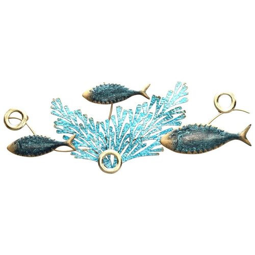 Signes Grimalt Kipci in figurice Ornament Wall Fish. Modra Slike