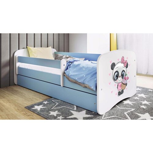 MID.YOU Dječji krevet Dreamy panda 160x80 sa madracem s ladicom Plava Cijene