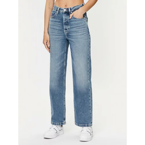 Tommy Hilfiger Jeans hlače WW0WW38906 Modra Relaxed Fit