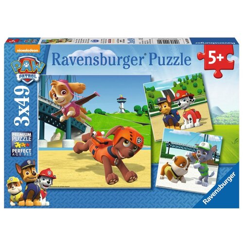 Ravensburger puzzle paw patrol se igraju 3x49kom Slike