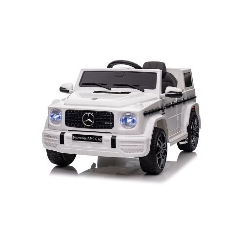  Proizvod sa nedostatkom - OUTLET - Dečiji automobil na akumulator -Mercedes AMG G63L - Beli Kožno Sedi&amp;scaron;te Slike