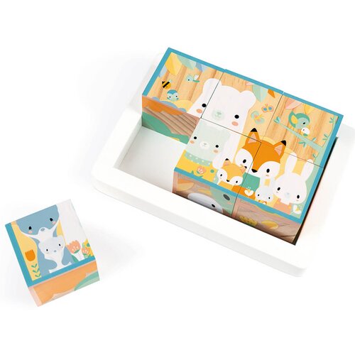 Janod Wooden Block Pure kocke od drva 12 m+ 6 kom Cijene