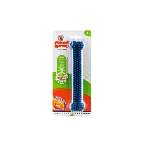 Nylabone Mc Igracka za zvalanje za zube. ukus piletina L Slike