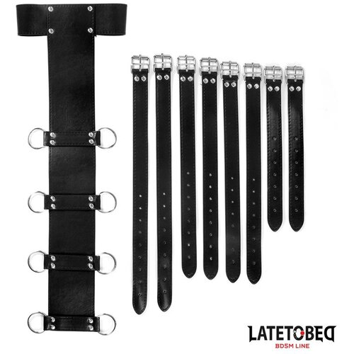 LATETOBED BDSM Line Behind Back Adjustable Harness Black Slike