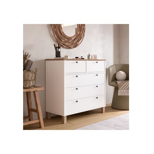 Hanah home komoda s ladicama, bijela Cene