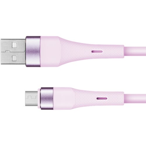  Kruger&Matz USB - microUSB kabel 1 m silikonski ružičasti Basic Cene