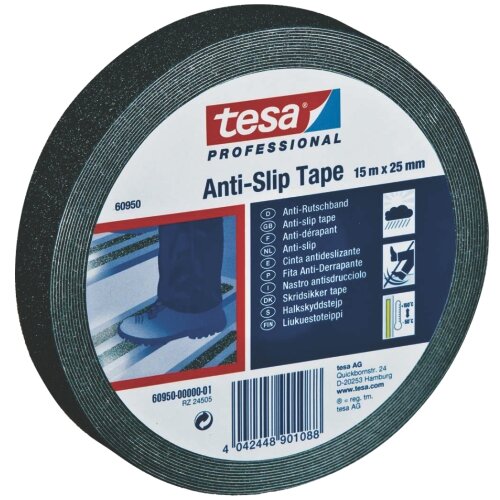 Tesa Ljepljiva traka PROTUKLIZNA CRNA 25MM/15M Slike
