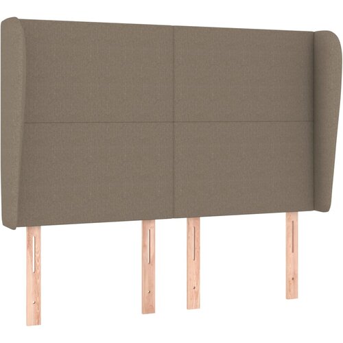 Maison Chic Posteljno vzglavje - Vzglavna omarica - Nočna omarica z u&scaron;esi taupe 147x23x118/128 cm blago, (21709545) Cene