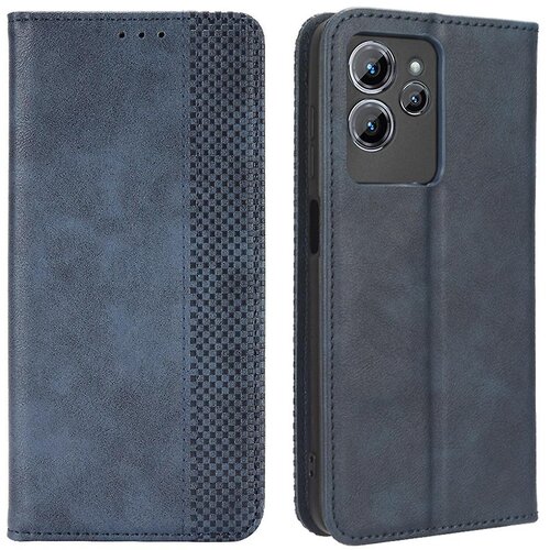 INORCO Za Oukitel C32 Magnetic Shell Retro PU usnjena torbica za telefon, stojalo, preklopna preklopna prevleka, (22034461) Slike