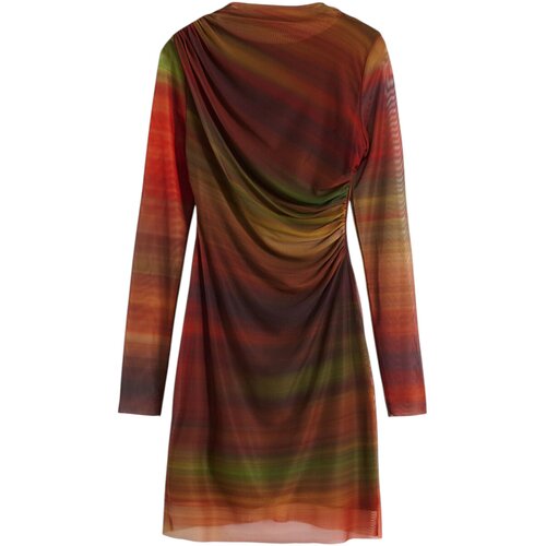Desigual Kratke obleke VEST_DANTE 25WWVK21 Oranžna Cene