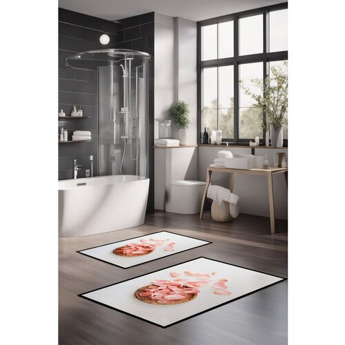  CT-5370 multicolor bathmat set (2 pieces) Cene