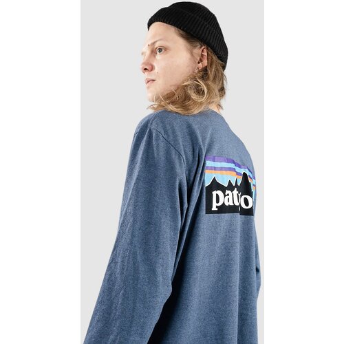 Patagonia P-6 Logo Responsibili Majica z dolgimi rokavi utility blue Slike