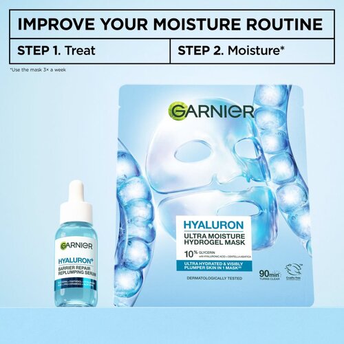 Garnier Hyaluron hidrogel maska za lice 1 kom Slike