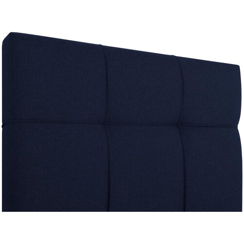 MID.YOU POSTELJA Z VZMETNICO 100 cm x 200 cm , tekstil, leseni material modra Slike