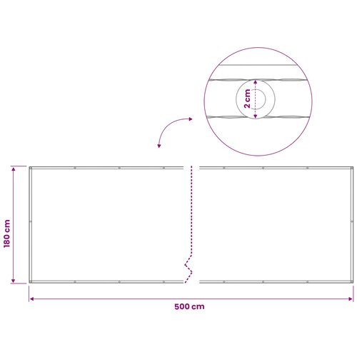  Zaslon za privatnost na balkonu 180 x 500 cm Slike