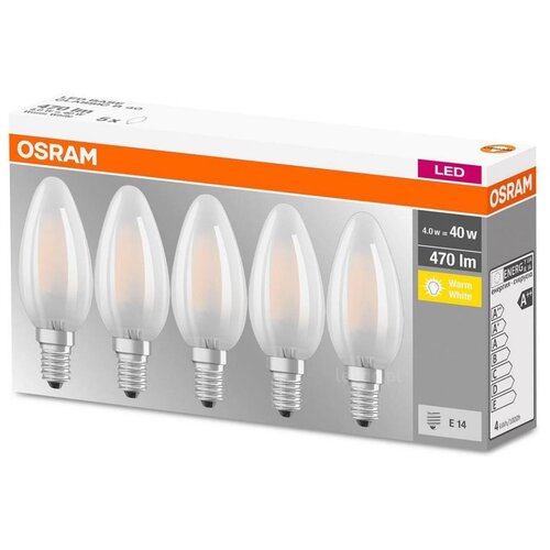  Komplet od 5 LED sijalica VINTAGE E14/4W/230V 2700K - Osram Slike