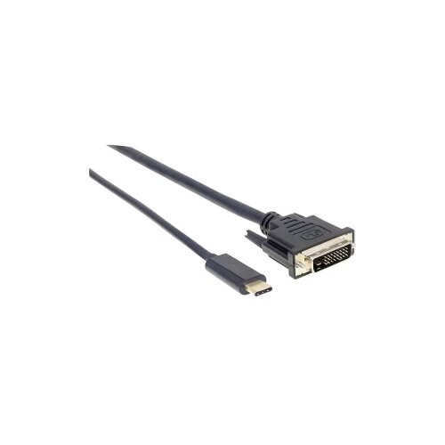 Manhattan Manahttan USB-C v adapter adapter DisplayPort Pretvori signal nadomestnega načina v DisplayPort 4K @ 60Hz izhodni signal 1 m črno USB-C/Disp, (20429501) Slike