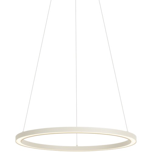 QAZQA Design hanglamp beige 60cm incl. LED 3-staps dimbaar - Girello Cene