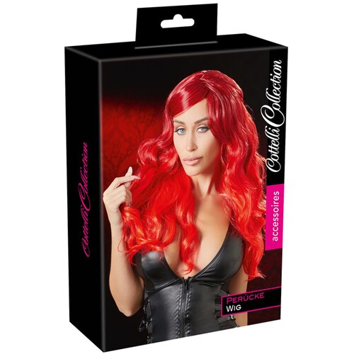 Cottelli Collection Wig Wavy Long Red Slike
