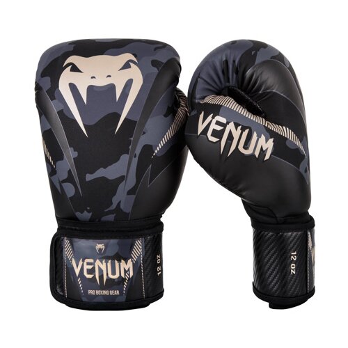 Venum Impact Boxing Gloves, Dark Camo/Sand - 14 oz, (20687296) Slike