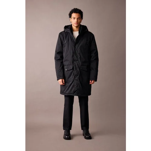 Defacto Hooded Lined Coat Parka