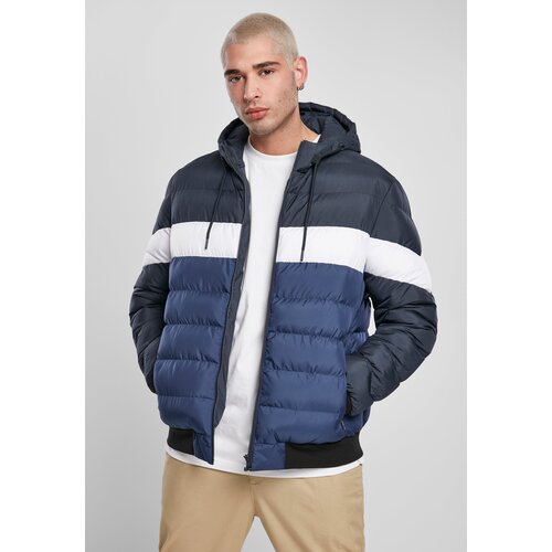 Urban Classics Colorblock Bubble Jacket Midnight/Dark Blue Slike