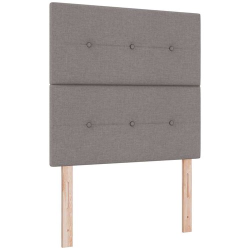 VidaXL Postelja z vzmetnico z vzmetnico Taupe 120 x 190 cm blago, (5000125784) Slike