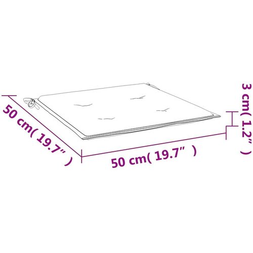  Jastučići za stolice 6 pcs &amp;Scaron;areni 50 x 50 x 4 cm Oxford tkanina Slike