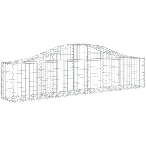  Lučne gabionske ko&amp;scaron;are 13 kom 200x30x40/60 cm pocinčano željezo Slike