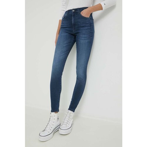 Tommy Jeans Traperice Sylvia za žene, visoki struk Slike
