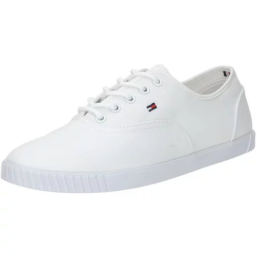 Tommy Hilfiger Tenis superge Canvas Lace Up Sneaker FW0FW07805 White YBS