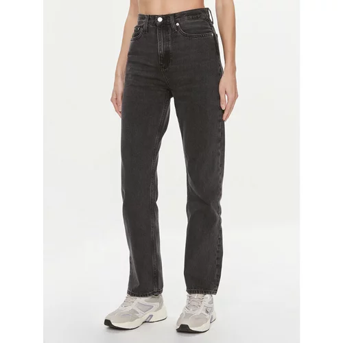 Calvin Klein Jeans Jeans hlače J20J222137 Črna Straight Fit