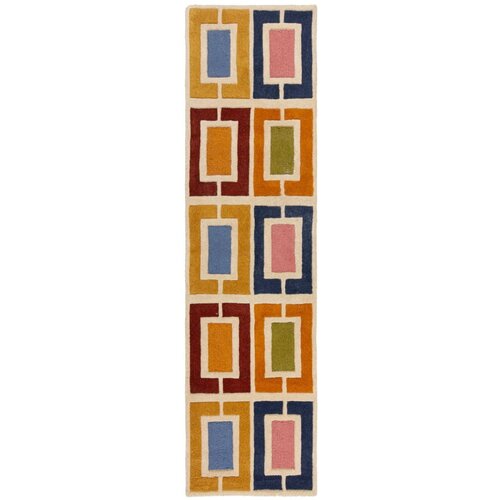 Flair Rugs Ročno tkan volnen tekač 60x230 cm Retro Blocks – Cene