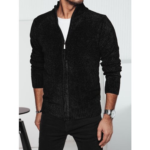 DStreet Sweter męski rozpinany czarny Slike