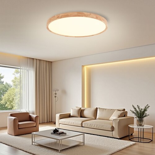  Brilagi - LED prigu&amp;scaron;iva svetiljka WOODROUND LED/70W/230V 3000-6000K &amp;Oslash; 80 cm + daljinski upravljač Slike