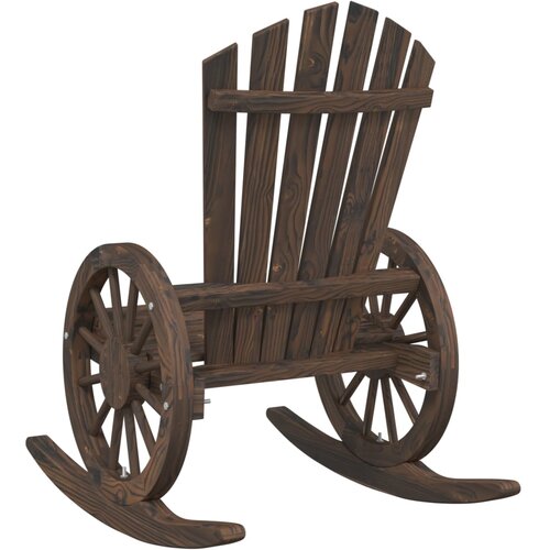  Stolice za ljuljanje Adirondack 2 kom od masivne jelovine Slike
