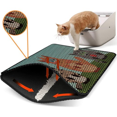 WALLXPERT Nrszn0211 multicolor cat litter mat Cene