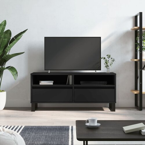 vidaXL TV omarica črna 100x34,5x44,5 cm konstruiran les Cene