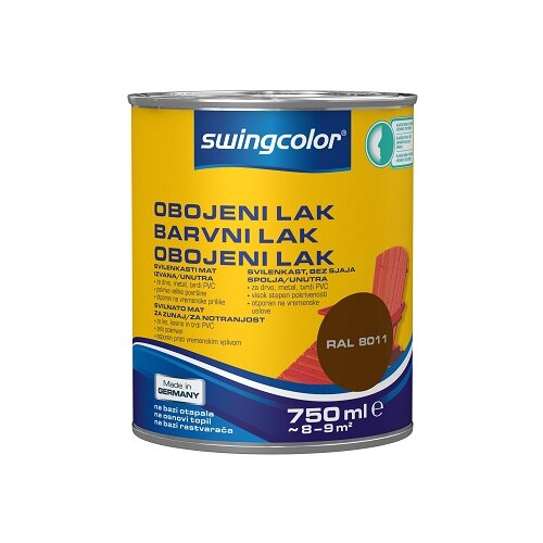 SWINGCOLOR Barvni lak (svilenkasto mat; barva: le&amp;scaron;nik; 750 ml) Slike