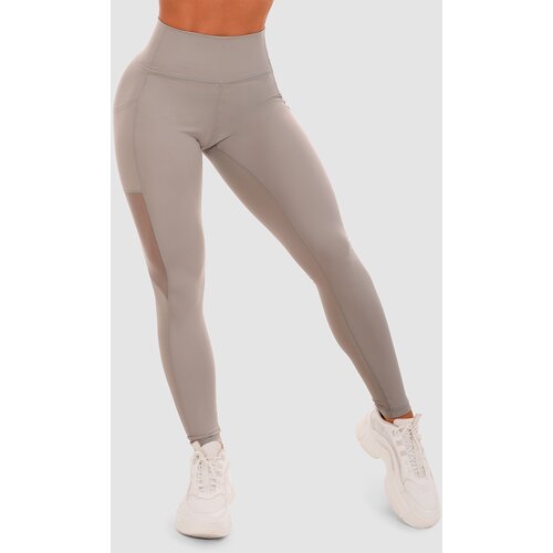 GymBeam Ženske helanke Mesh Panel Grey Cene