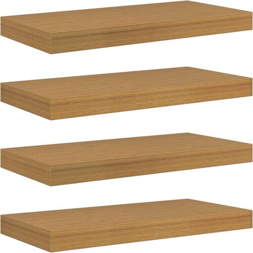  Polica na zidu Zidna montaža 4 pcs Bež 50 x 23,5 x 4 cm Slike