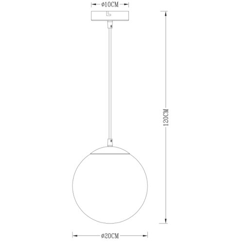 Globo 15851 - visilica na sajli VARUS 1xE27/40W/230V Slike