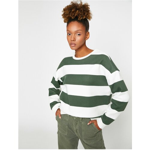 Koton Sweatshirt - Green - Regular fit Slike