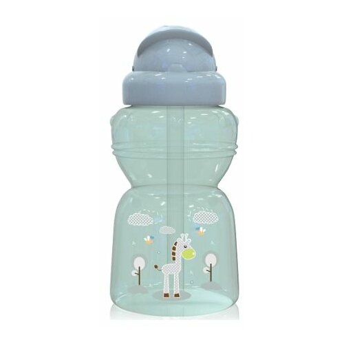 Lorelli sportska flašica za bebe sa slamčicom animals 325 ml zelena Slike