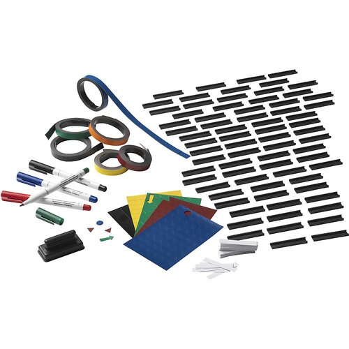eurokraft basic Komplet dodatne opreme, za širino table 1200 mm, flomastri, magneti, etikete, gobica Cene