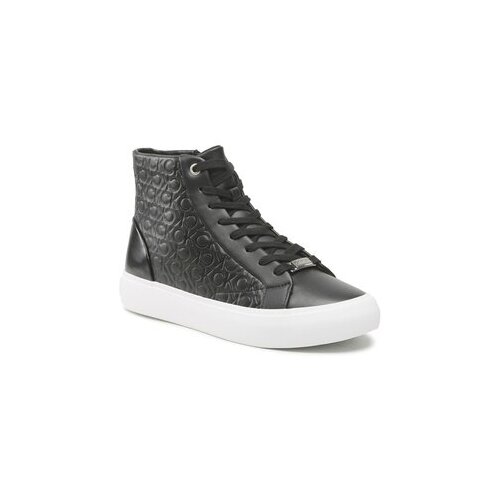 Calvin Klein Superge Vulc High Top Mono Mix HW0HW01374 Črna Slike