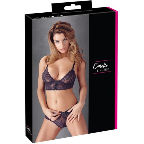 Cottelli - Komplet grudnjaka s cvjetnim čipkama (ljubičasti) - XL Cijene