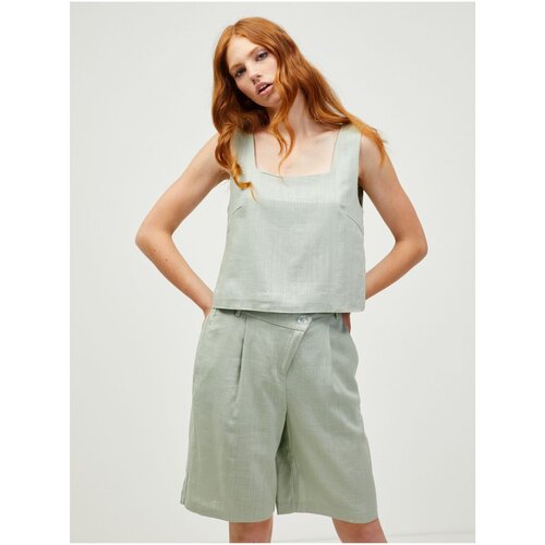 Vero Moda Light green loose cropped tank top Josie - Women Slike